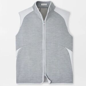 NWT Peter Millar Gale Gray Vista Hybrid Full-Zip Vest Size XL